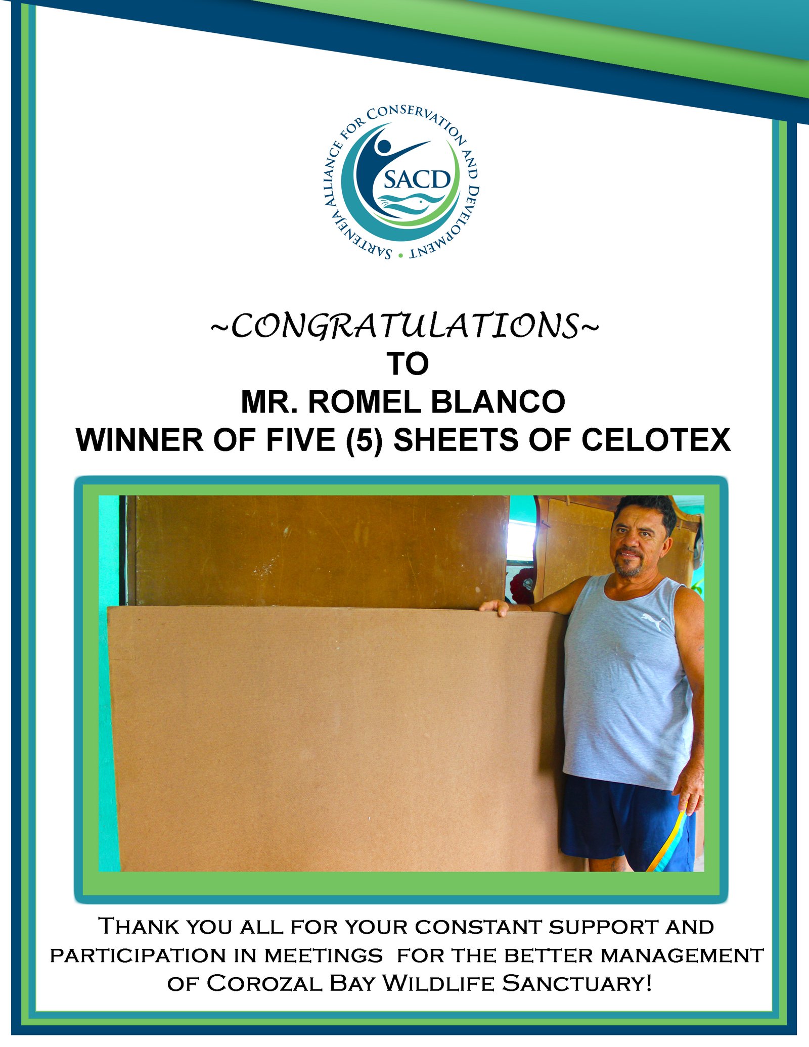 Congratulation to our Lucky Winner!